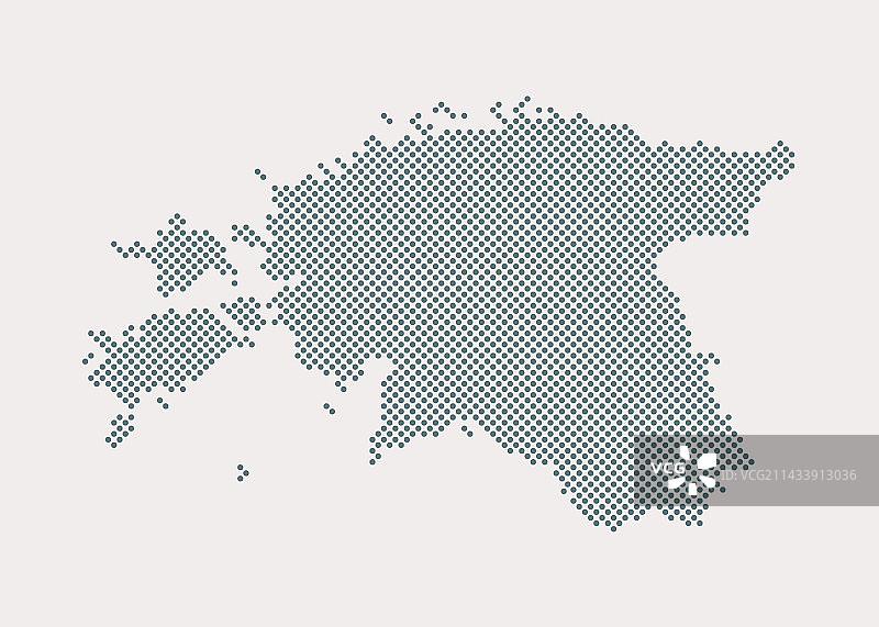 爱沙尼亚点状模板地图图片素材