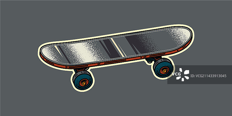 复古滑板图片素材