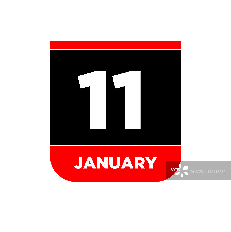 1月11日日历图标图片素材