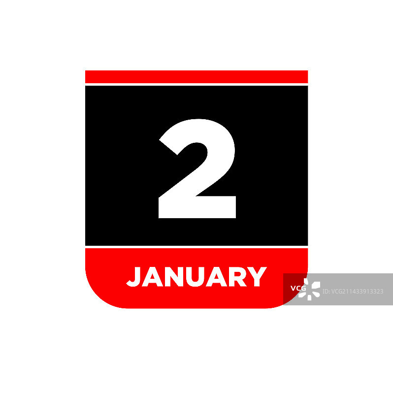 1月2日日历图标图片素材