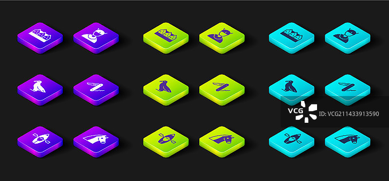 皮划艇、桨、马、信天翁组合图片素材