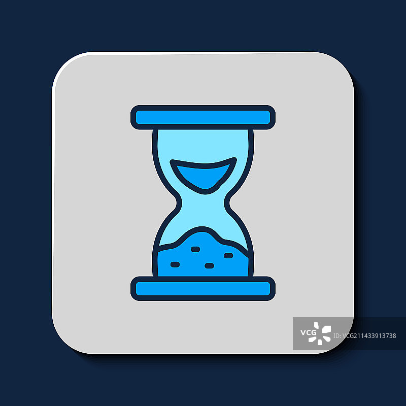 流沙旧沙漏轮廓图标图片素材