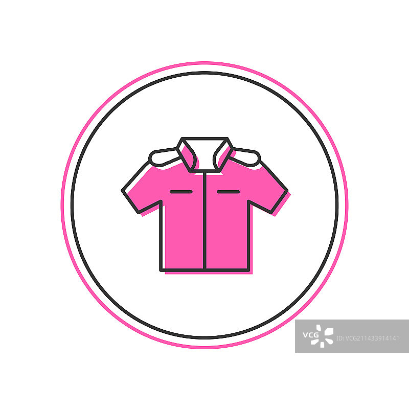 白色背景上的衬衫图标图片素材