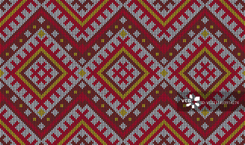 阿兹特克针织图案玛雅民族艺术装饰图片素材