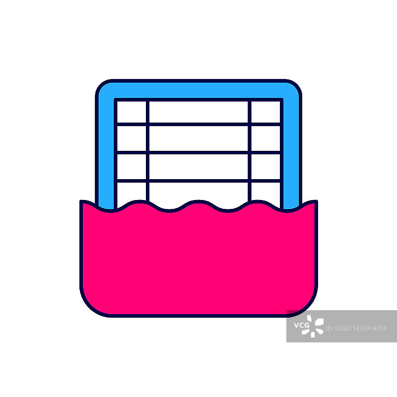 水球轮廓填充图标图片素材