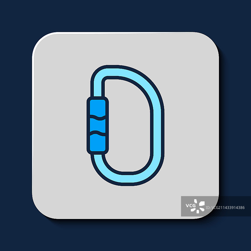 登山扣图标图片素材