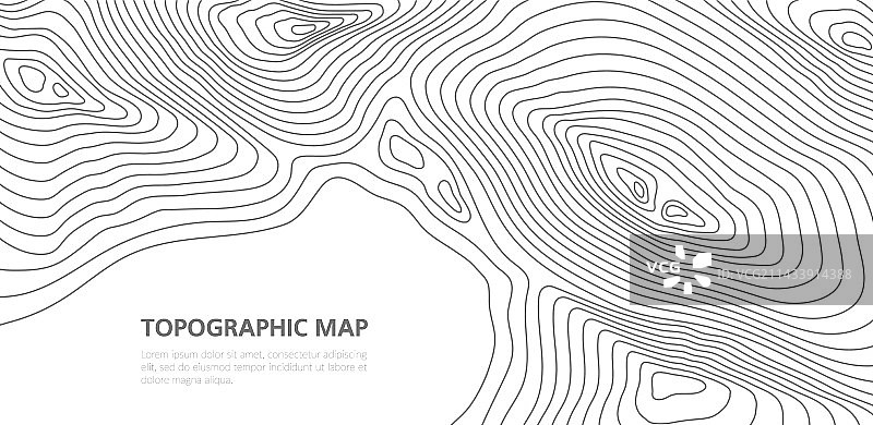 地形图网格纹理或地形轮廓图片素材