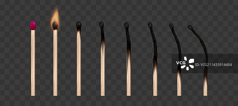 燃烧的火柴点燃火柴棍图片素材