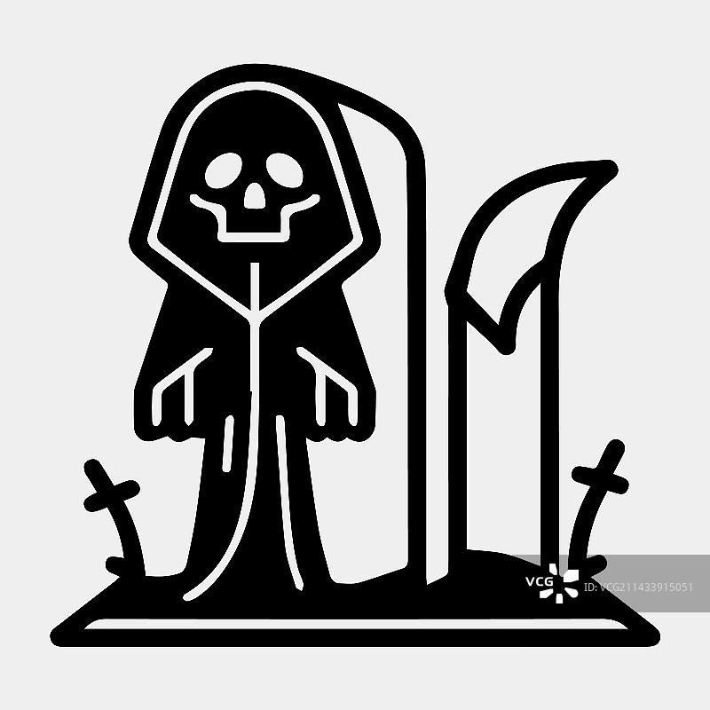 卡通死神纹身图案设计图片素材