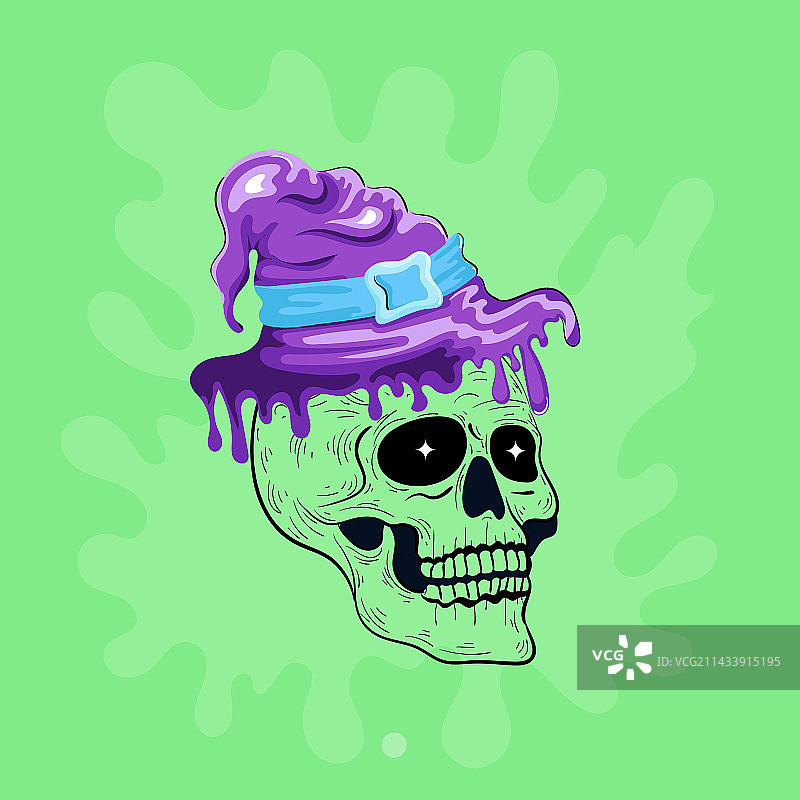 女巫骷髅头图片素材