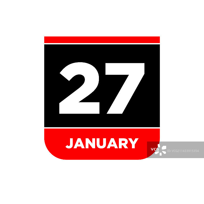 1月27日日历图标图片素材