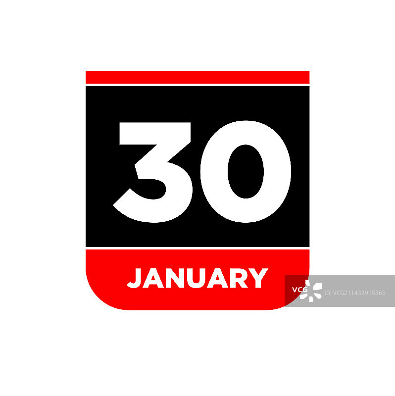 1月30日日历图标图片素材