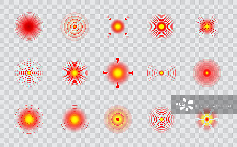 偏头痛脊椎或肌肉疼痛点集合图片素材