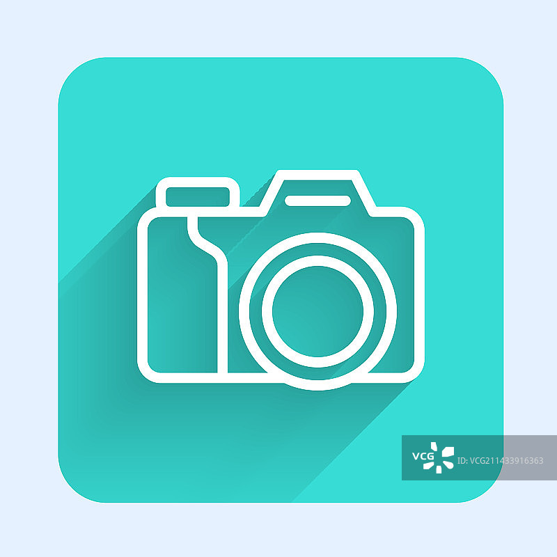 白色线条相机图标图片素材