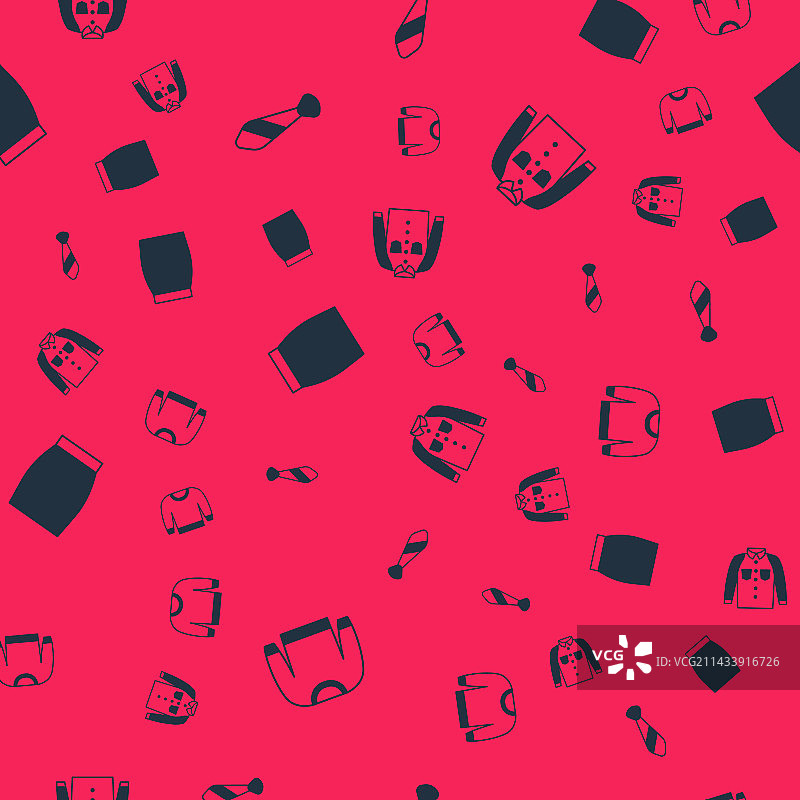 无缝毛衣领带衬衫裙套装图片素材