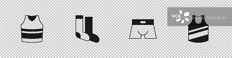 男士内衣袜子套装图标图片素材