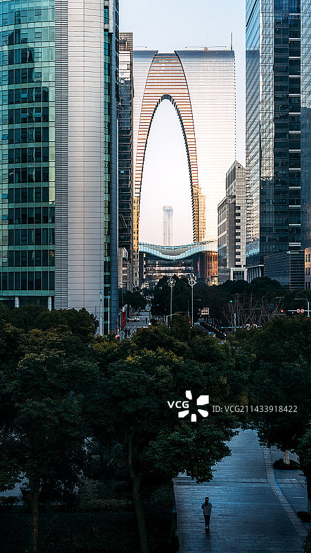 苏州工业园区东方之门图片素材