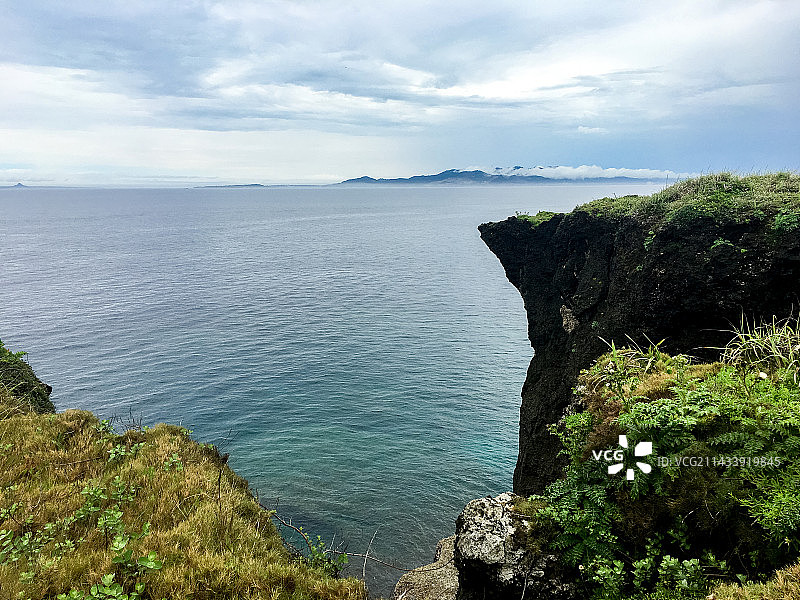 日本冲绳岛的地标，曼扎莫角的风景图片素材