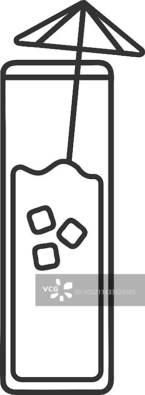 含酒精鸡尾酒图标图片素材