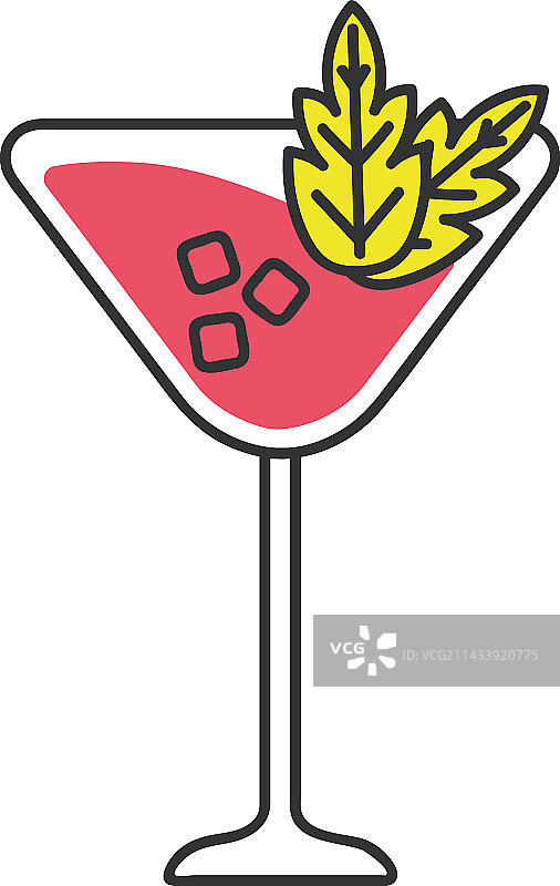 薄荷叶鸡尾酒图片素材