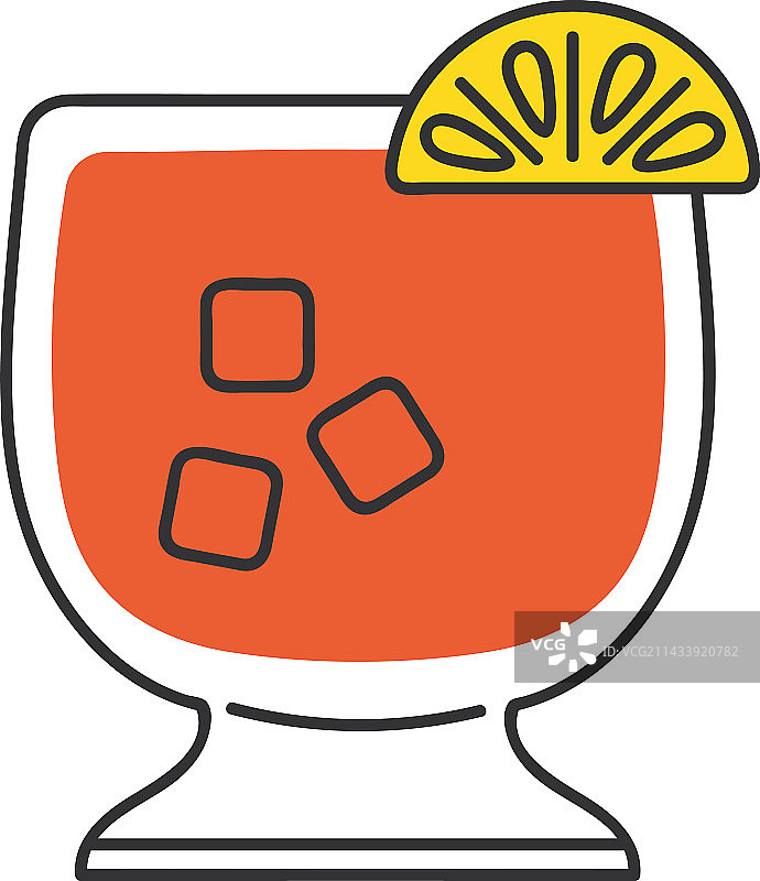 鸡尾酒的图标图片素材