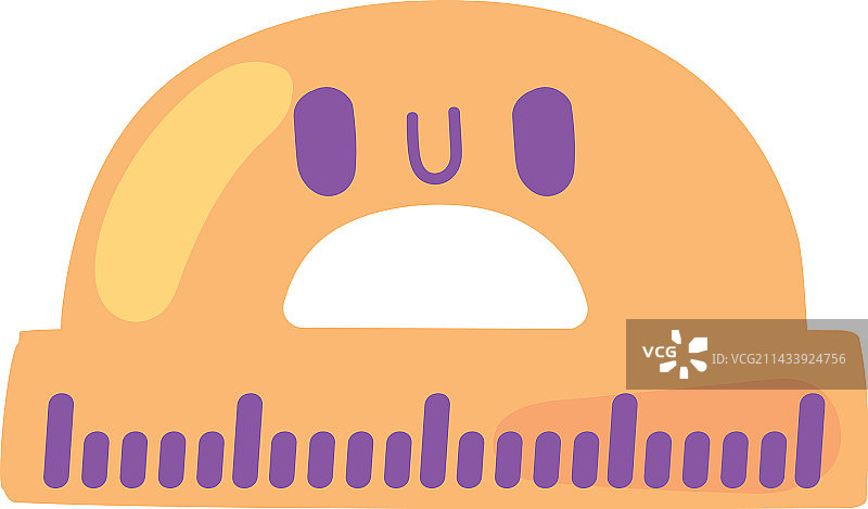 可爱的量角器图标图片素材