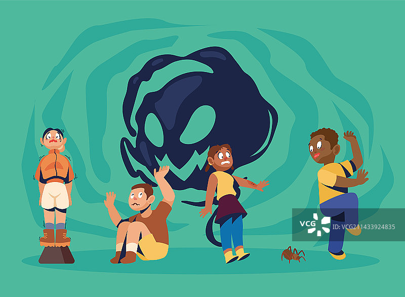 患有恐惧症的人图片素材