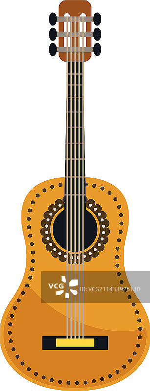 扁平风格吉他图片素材