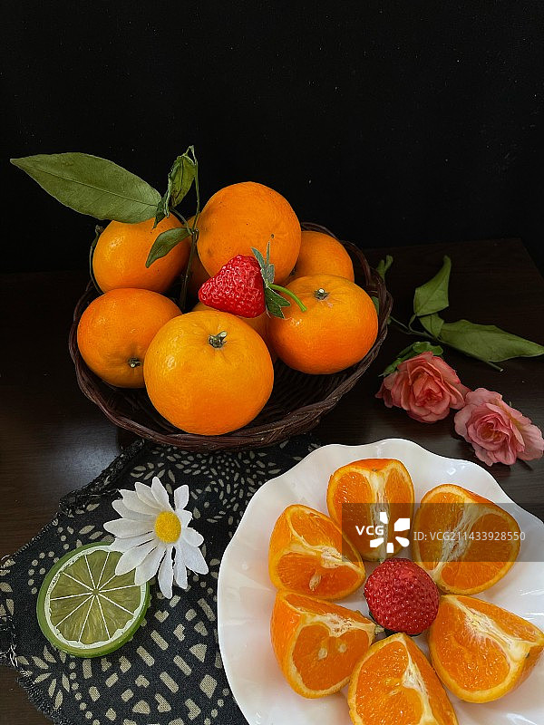 静物摄影～橙子熟了图片素材
