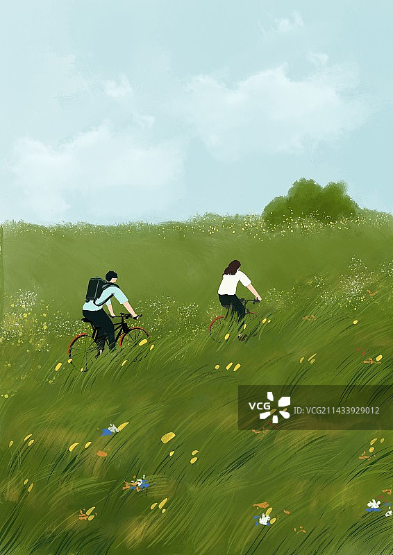 去有风的地方一起骑车图片素材