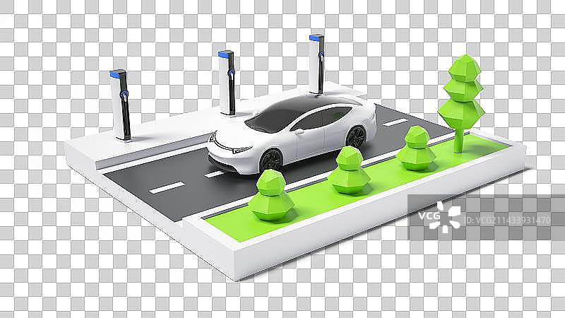 3D新能源储能站图片素材