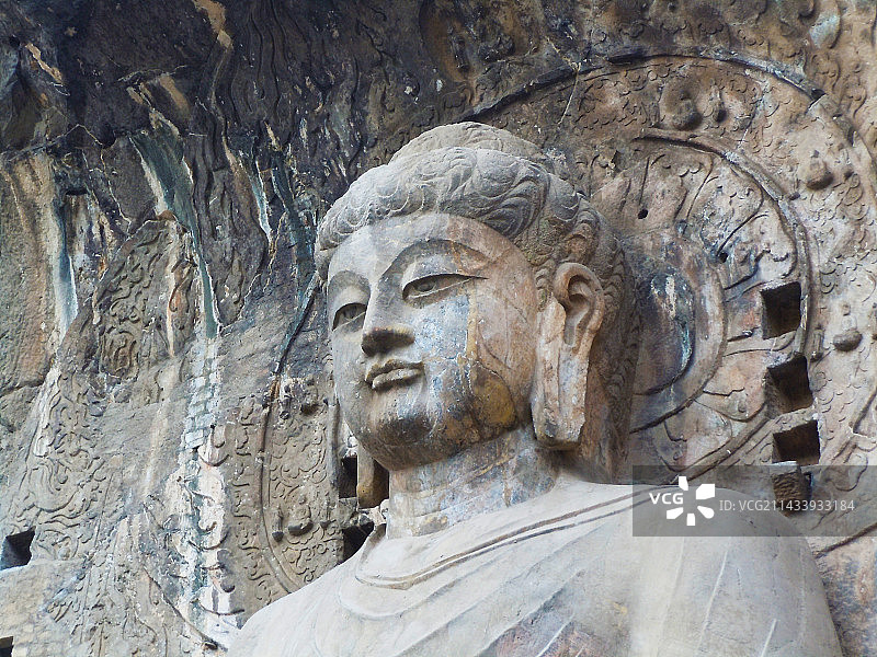 龙门石窟-卢舍那大佛图片素材