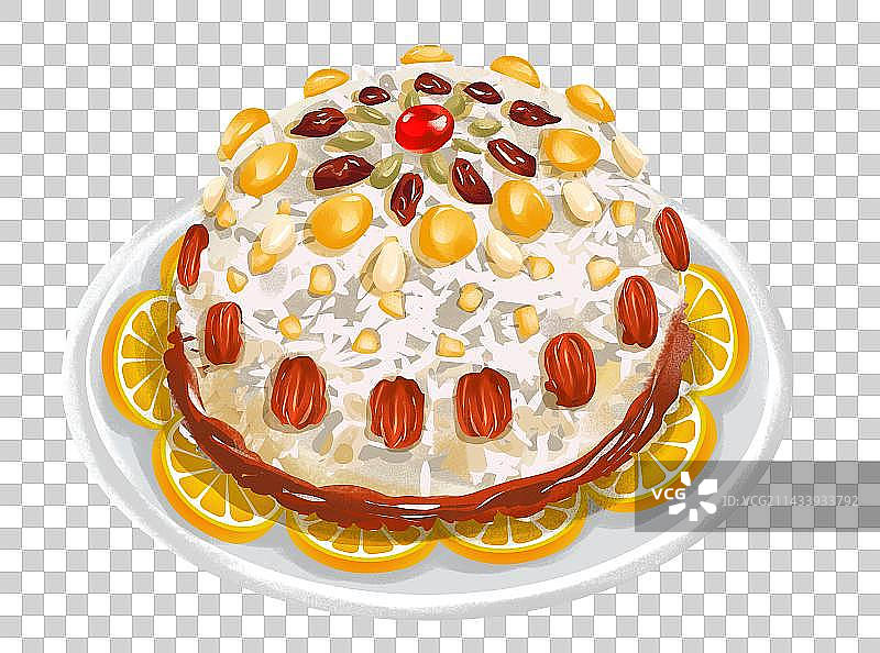 二十四节气之大寒特色美食八宝饭图片素材