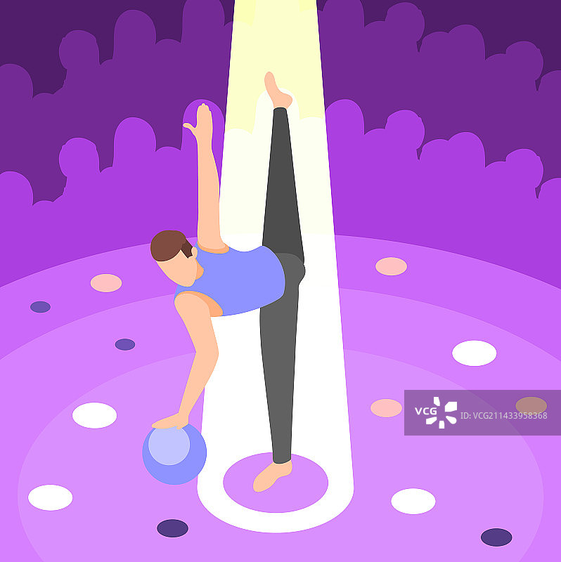 体操球表演背景图片素材