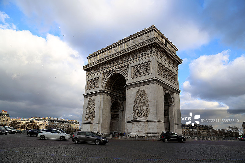 巴黎凯旋门图片素材