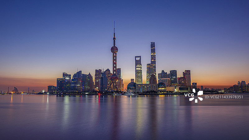 上海外滩日出图片素材