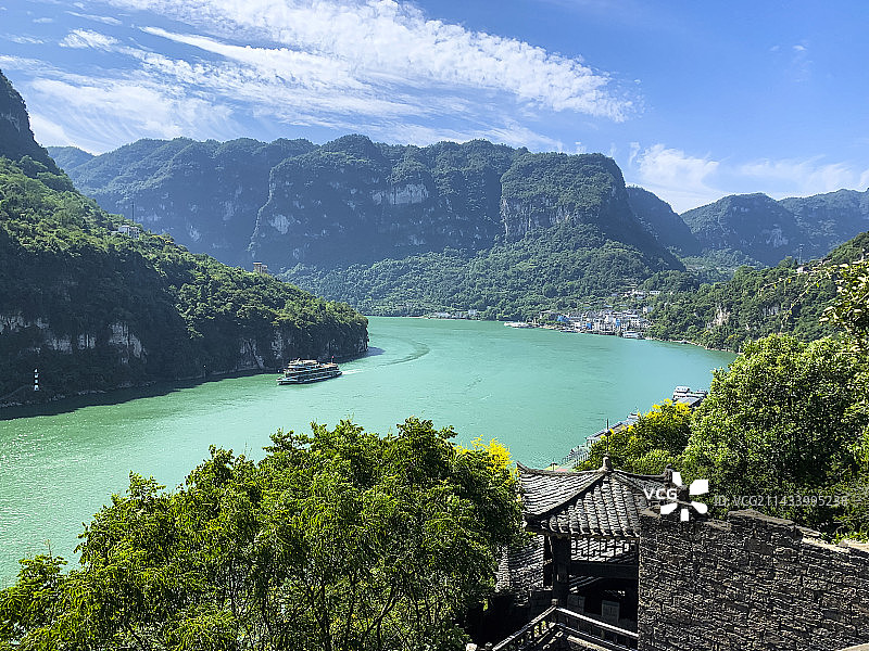 湖北宜昌三峡人家景区壮美风景图片素材