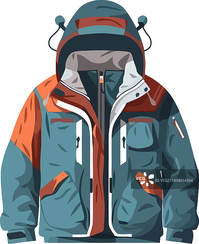 冬季灰色夹克运动装备图片素材