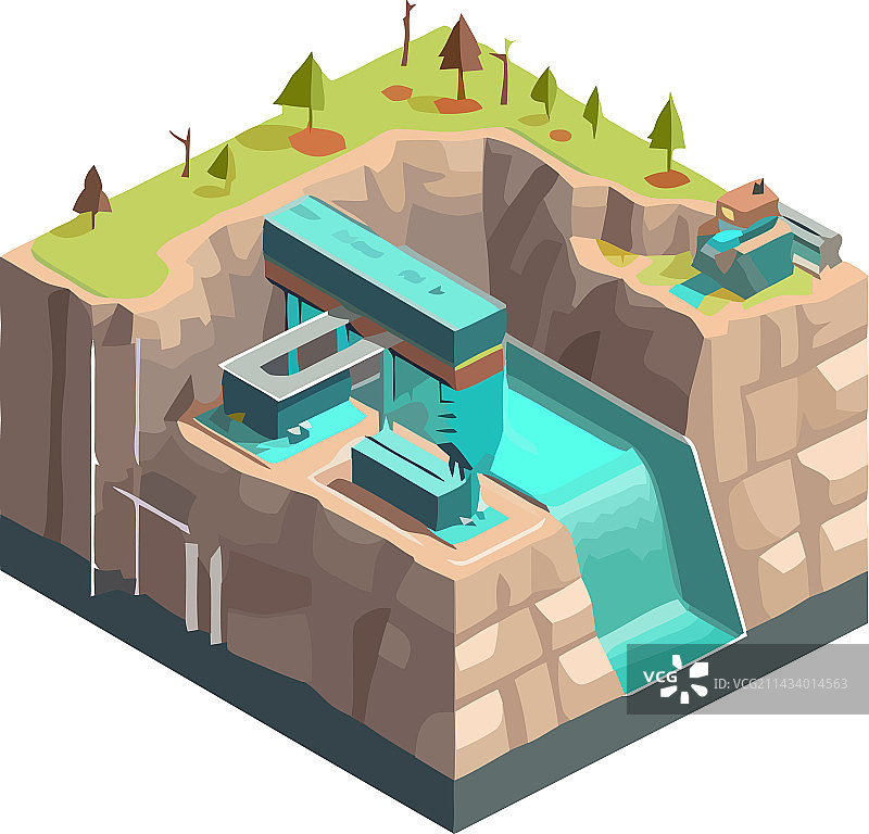 水力发电厂图片素材