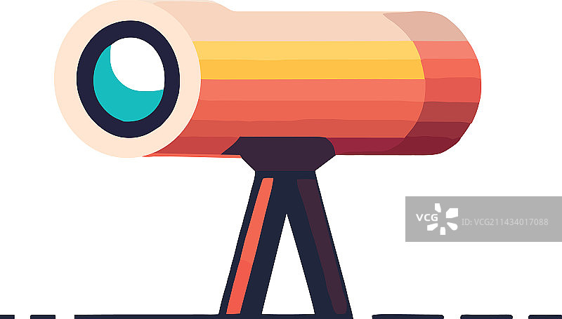 用望远镜探索太空图片素材