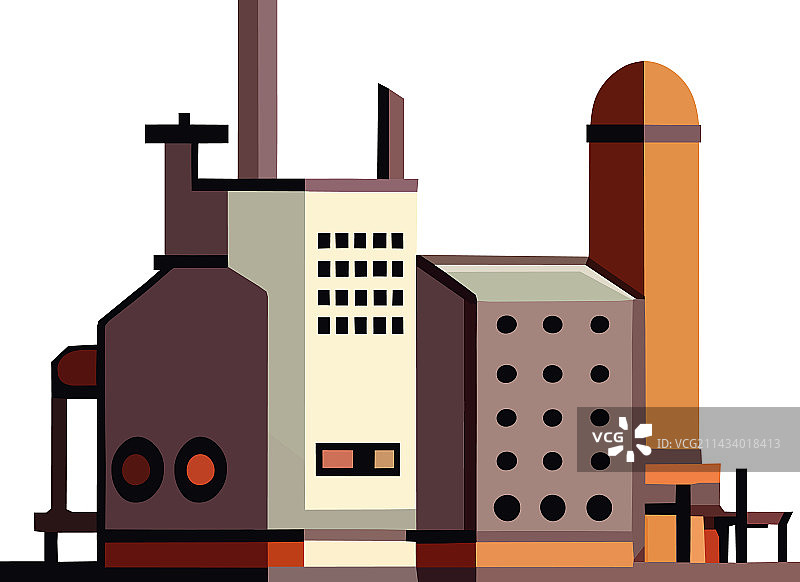 象征现代燃料的工业设备图片素材