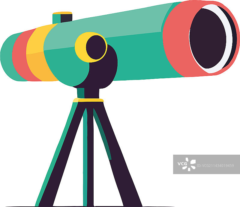 用望远镜探索宇宙图片素材