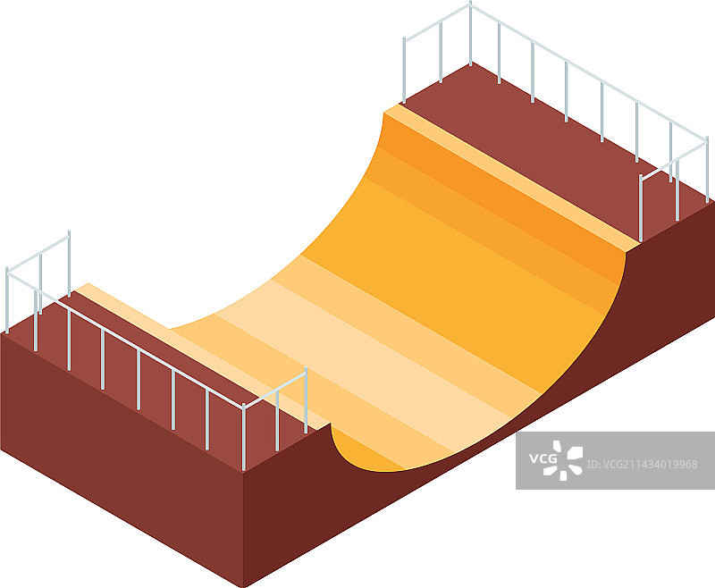 2.5D滑板坡道图片素材