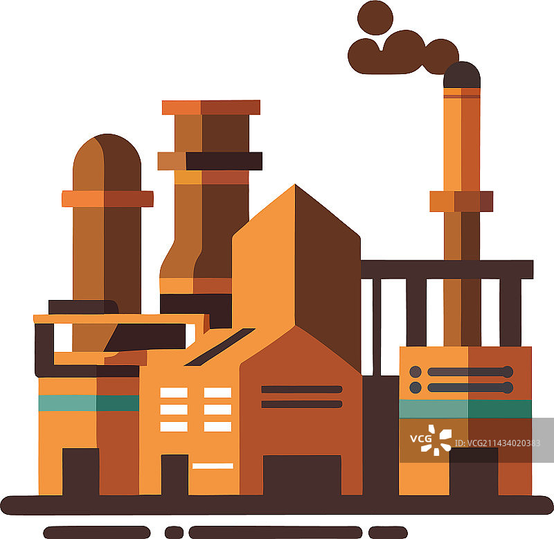 工业污染工厂图片素材