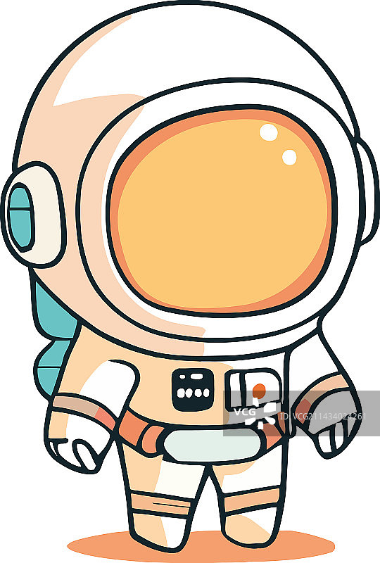 在银河冒险中欢快的宇航员图片素材