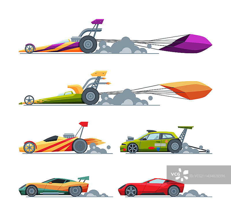 赛车在赛道上高速行驶图片素材