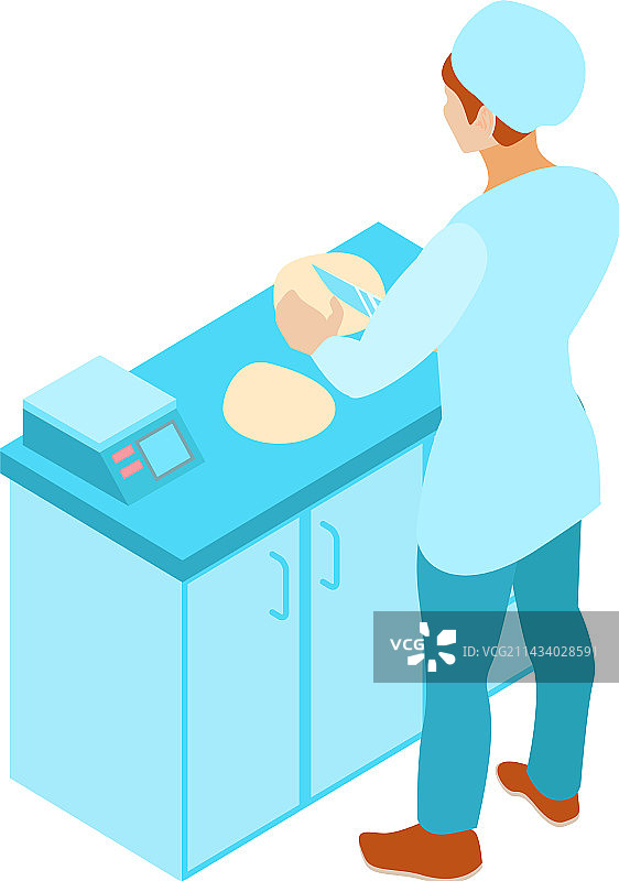 2.5D面包师图片素材