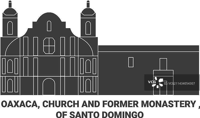 墨西哥瓦哈卡教堂和前修道院图片素材