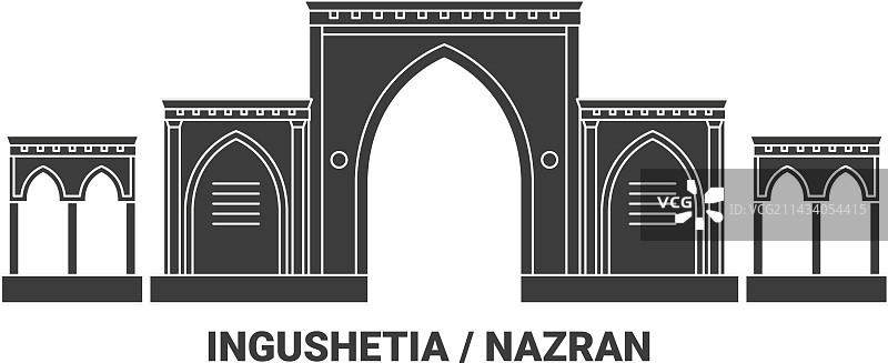 俄罗斯印古什共和国纳兹兰旅行地标图片素材