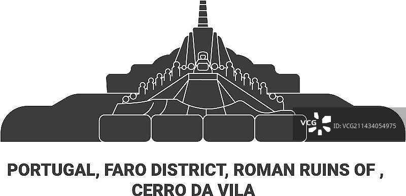 葡萄牙法鲁区Cerro da罗马遗址图片素材